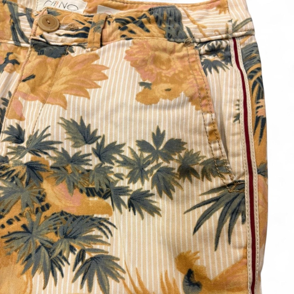 Anthropologie women's tropical floral chino 25P - Picture 4 of 7
